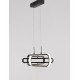 Matt Black Aluminium & Acrylic LED 50 Watt 230 Volt 3500Lm 3000 IP20 L: 64 W: 44 H1: 25.8 H2: 120 cm 9110351