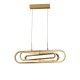 Gold Aluminium & Acrylic LED 50 Watt 230 Volt 3500Lm 3000 IP20 L: 64 W: 44 H1: 25.8 H2: 120 cm 9110352
