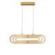 Gold Aluminium & Acrylic LED 50 Watt 230 Volt 3500Lm 3000 IP20 L: 64 W: 44 H1: 25.8 H2: 120 cm 9110352
