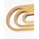 Gold Aluminium & Acrylic LED 50 Watt 230 Volt 3500Lm 3000 IP20 L: 64 W: 44 H1: 25.8 H2: 120 cm 9110352