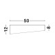 Sandy Black Aluminium Matt White Acrylic Diffuser LED 60 Watt 230 Volt 4280Lm 3000 IP20 D: 50 H: 12 cm 9111361