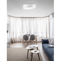 Sandy White Aluminium Matt White Acrylic Diffuser LED 60 Watt 230 Volt 4280Lm 3000 IP20 D: 50 H: 12 cm 9111362