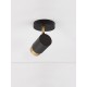 Sandy black & Gold Aluminium LED GU10 1x10 Watt IP20 220-240 Volt Bulb Excluded D: 5.4 H: 14 cm 9111432