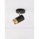 Sandy black & Gold Aluminium LED GU10 1x10 Watt IP20 220-240 Volt Bulb Excluded D: 5.4 H: 14 cm 9111432