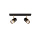 Sandy black & Gold Aluminium LED GU10 2x10 Watt IP20 220-240 Volt Bulb Excluded L: 35 W: 6 H: 14 cm 9111434