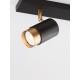 Sandy black & Gold Aluminium LED GU10 2x10 Watt IP20 220-240 Volt Bulb Excluded L: 35 W: 6 H: 14 cm 9111434