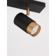 Sandy black & Gold Aluminium LED GU10 2x10 Watt IP20 220-240 Volt Bulb Excluded L: 35 W: 6 H: 14 cm 9111434