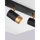 Sandy black & Gold Aluminium LED GU10 3x10 Watt IP20 220-240 Volt Bulb Excluded L: 60 W: 6 H: 14 cm 9111435