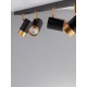 Sandy black & Gold Aluminium LED GU10 4x10 Watt IP20 220-240 Volt Bulb Excluded L: 80 W: 6 H: 14 cm 9111436