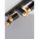Sandy black & Gold Aluminium LED GU10 4x10 Watt IP20 220-240 Volt Bulb Excluded L: 80 W: 6 H: 14 cm 9111436