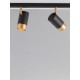 Sandy black & Gold Aluminium LED GU10 4x10 Watt IP20 220-240 Volt Bulb Excluded L: 80 W: 6 H: 14 cm 9111436