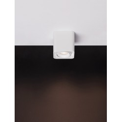 White Aluminium LED GU10 1x10 Watt IP20 230 Volt Bulb Excluded L: 11 W: 11 H: 10 cm