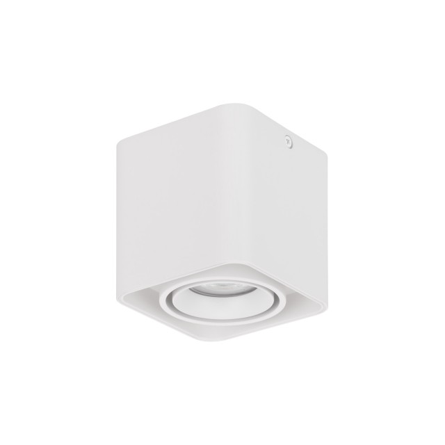 White Aluminium LED GU10 1x10 Watt IP20 230 Volt Bulb Excluded L: 11 W: 11 H: 10 cm