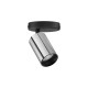 Black base & Chrome Aluminium LED GU10 1x10 Watt IP20 230 Volt Bulb Excluded 5.7 D: 5.7 H: 12.7 cm