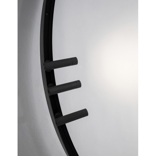 Κυρτή Χωνευτή Ράγα Μαγνητική CURVE 72 μοιρών μαύρο 9212672 Nova Luce