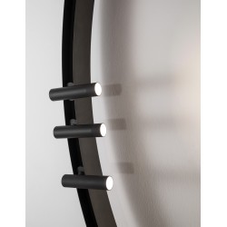 Κυρτή Χωνευτή Ράγα Μαγνητική CURVE 72 μοιρών μαύρο 9212672 Nova Luce