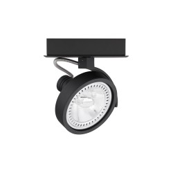 Black Aluminium LED AR111 35 Watt 1x10 Watt IP20 230 Volt Bulb Excluded D: 14.5 W: 6 H: 19 cm