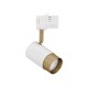 White & Gold Aluminium LED GU10 1x10 Watt Adaptor 4 Wires 230 Volt IP20 Bulb Excluded D1: 5.4 D2: 5.9 W: 10.8 H: 13 cm