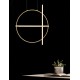 Gold Aluminium & Acrylic LED 48.6 Watt 230 Volt 3360Lm 3000 IP20 D: 52 W: 16 H1: 61 H2: 120 cm 9114862