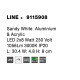 Sandy White Aluminium & Acrylic LED 2x8 Watt 230 Volt 1056Lm 3000 IP20 L: 30.4 W: 11.8 H: 11.8 cm 9115908