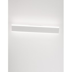 Sandy White Aluminium & Acrylic LED 2x12 Watt 230 Volt 1823Lm 3000 IP20 L: 50.3 W: 8 H: 4.7 cm 9115912