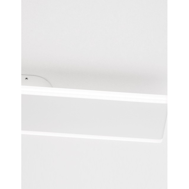 Sandy White Aluminium & Acrylic LED 2x12 Watt 230 Volt 1823Lm 3000 IP20 L: 50.3 W: 8 H: 4.7 cm 9115912