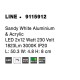 Sandy White Aluminium & Acrylic LED 2x12 Watt 230 Volt 1823Lm 3000 IP20 L: 50.3 W: 8 H: 4.7 cm 9115912