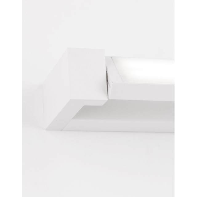 Sandy White Aluminium & Acrylic LED 12 Watt 230 Volt Lm 3000 IP20 L: 40 W: 9 H: 4.2 cm 9117312