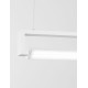 Sandy White Aluminium & Acrylic Rotating LED 38 Watt 230 Volt 1460Lm 3000 IP20 L: 130 W: 4.2 H: 150 cm 9117338