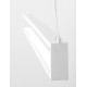 Sandy White Aluminium & Acrylic Rotating LED 38 Watt 230 Volt 1460Lm 3000 IP20 L: 130 W: 4.2 H: 150 cm 9117338