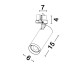 Sandy White Aluminium 15W 220- 240V D:6 H:20 1115Lm 3000K IP20