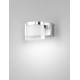 Chrome Aluminum& Acrylic LED 5 Watt 220-240 Volt 513Lm 3000 IP44 L: 12 W: 9.8 H: 7.5cm 9122311