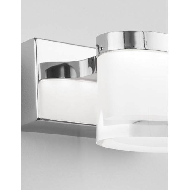 Chrome Aluminum& Acrylic LED 5 Watt 220-240 Volt 513Lm 3000 IP44 L: 12 W: 9.8 H: 7.5cm 9122311