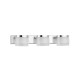 Chrome Aluminum & Acrylic LED 15 Watt 220-240 Volt 1620Lm 3000 IP44 L: 38 W: 9.8 H: 7.5 cm 9122331