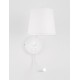 White Aluminium White Fabric Shade Switch On/Off LED LED E27 1x12 Watt LED 1x3 Watt 190Lm 220 Volt Bulb Excluded IP20 D: 20 W:29 H: 59 cm 9129329
