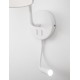 White Aluminium White Fabric Shade Switch On/Off LED LED E27 1x12 Watt LED 1x3 Watt 190Lm 220 Volt Bulb Excluded IP20 D: 20 W:29 H: 59 cm 9129329
