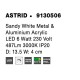 Sandy White Metal & Aluminium Acrylic LED 6 Watt 220-240 Volt 487Lm 3000 IP20 D: 13.5 W: 4 cm 9130506