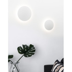 Sandy White Metal & Aluminium Acrylic LED 12 Watt 220-240 Volt 1264Lm 3000 IP20 D: 18 W: 4 cm 9130512