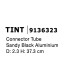 Connector Tube H37.5 μαύρος 9136323 Nova Luce