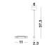 Connector Tube H37.5 μαύρος 9136360 Nova Luce