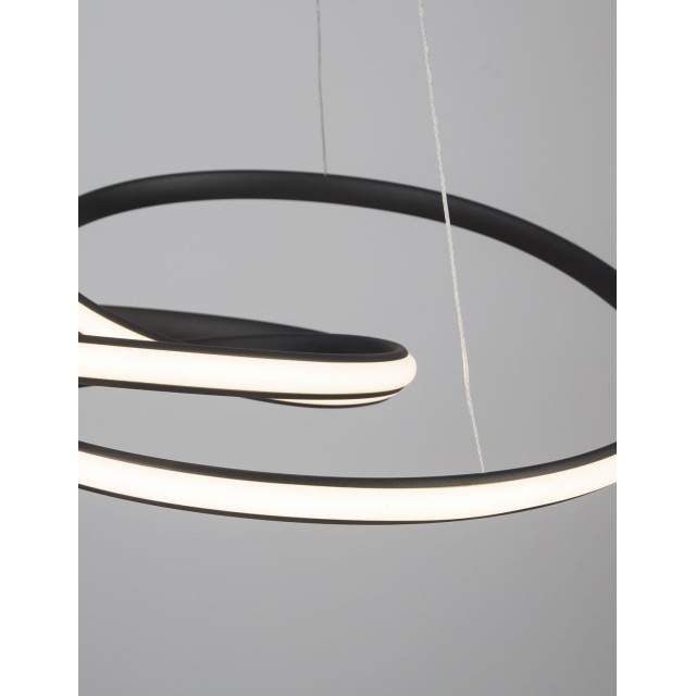 Sandy Black Aluminium & Acrylic LED 43 Watt 230 Volt 3013Lm 3000 IP20 D: 52 H: 120cm 9147112