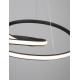 Sandy Black Aluminium & Acrylic LED 43 Watt 230 Volt 3013Lm 3000 IP20 D: 52 H: 120cm 9147112
