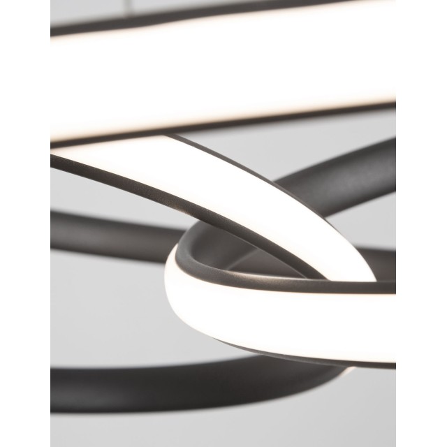 Sandy Black Aluminium & Acrylic LED 43 Watt 230 Volt 3013Lm 3000 IP20 D: 52 H: 120cm 9147112