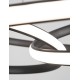 Sandy Black Aluminium & Acrylic LED 43 Watt 230 Volt 3013Lm 3000 IP20 D: 52 H: 120cm 9147112