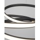 Sandy Black Aluminium & Acrylic LED 43 Watt 230 Volt 3013Lm 3000 IP20 D: 52 H: 120cm 9147112
