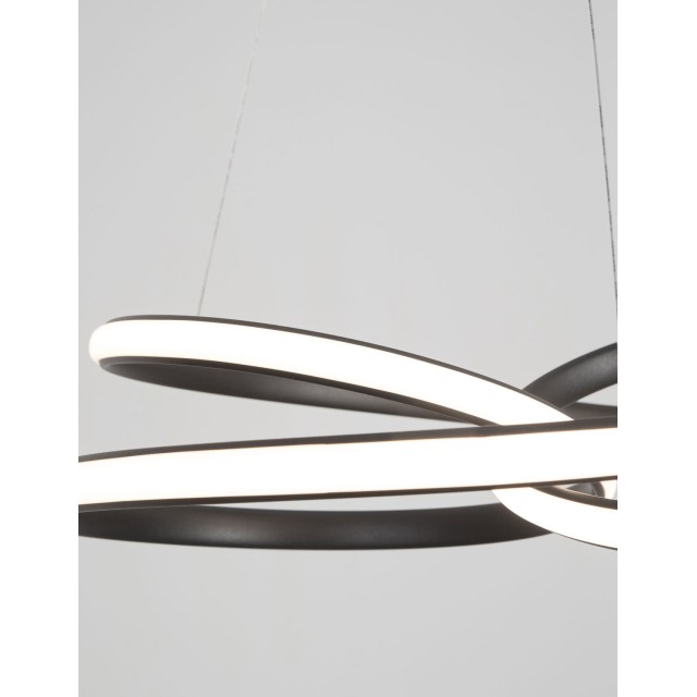 Sandy Black Aluminium & Acrylic LED 43 Watt 230 Volt 3013Lm 3000 IP20 D: 52 H: 120cm 9147112