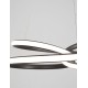 Sandy Black Aluminium & Acrylic LED 43 Watt 230 Volt 3013Lm 3000 IP20 D: 52 H: 120cm 9147112