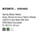 Sandy Black Metal White Fabric Shade LED LED E14 3x5 Watt 230 Volt IP20 Bulb Excluded D: 56.2 H: 43 cm 9151403