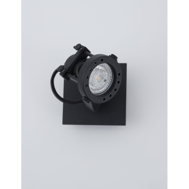 Sandy Black Metal LED GU10 1x10 230 Volt IP20 Bulb Excluded L: 10 H: 16 cm 9155101