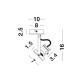Sandy Black Metal LED GU10 1x10 230 Volt IP20 Bulb Excluded L: 10 H: 16 cm 9155101